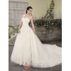 Virginia - One Shoulder Vintage Tulle Ballgown with Beading 